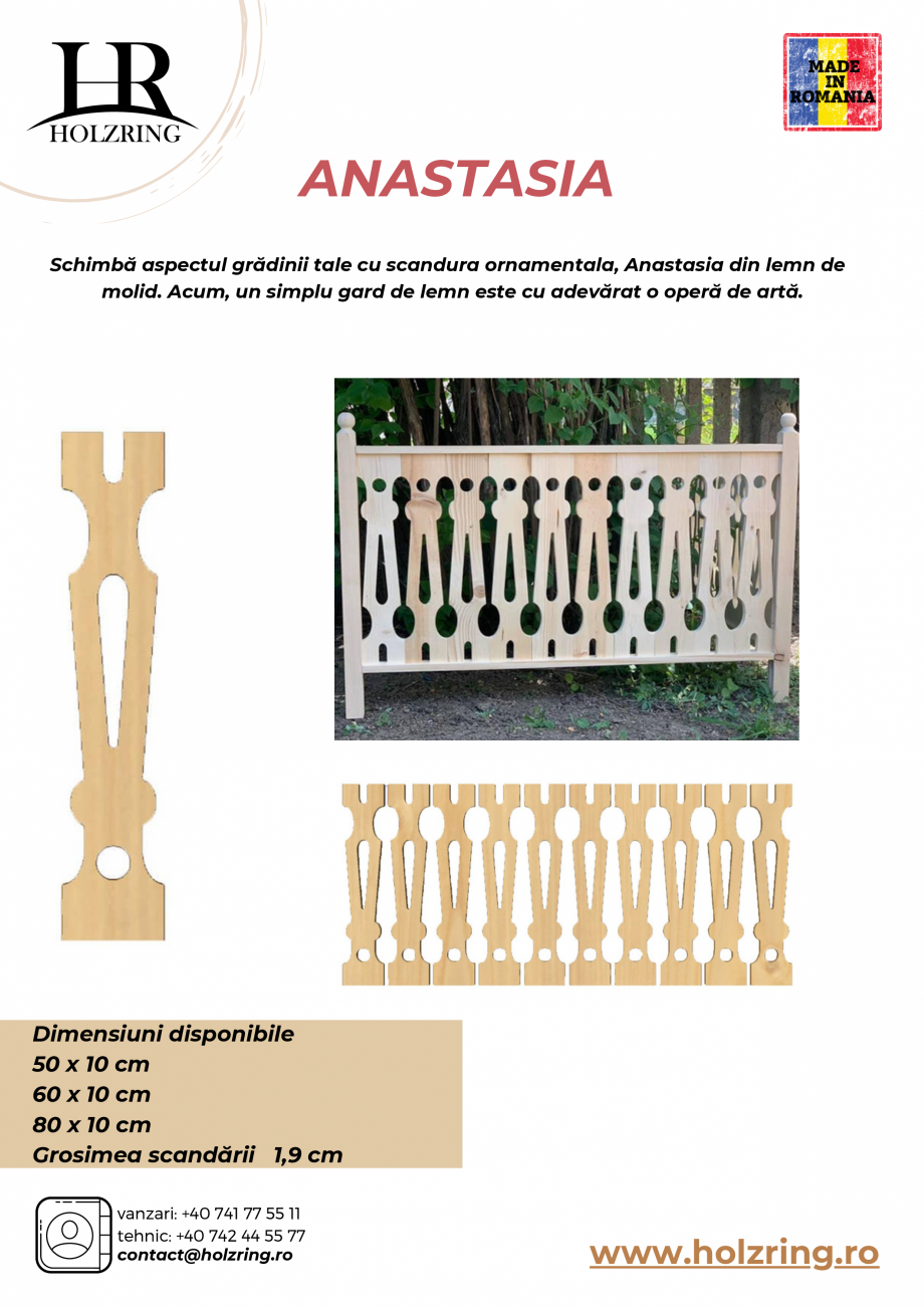 Pagina 11 - Scandura ornamentala Holzring Craft HOLZRING Anastasia, Cocheta, Dolores, Macha, Vera...