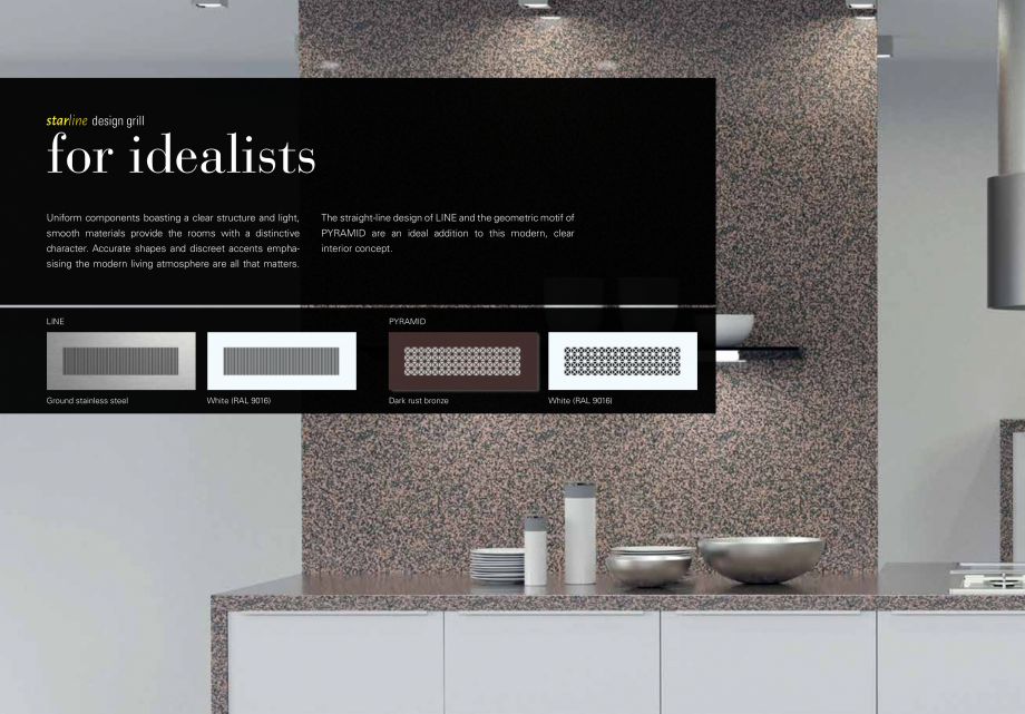 Pagina 4-Catalog grile de ventilatie Starline ECOCALD Grile de ventilatie ECOCALD Catalog, brosura Anthracite...