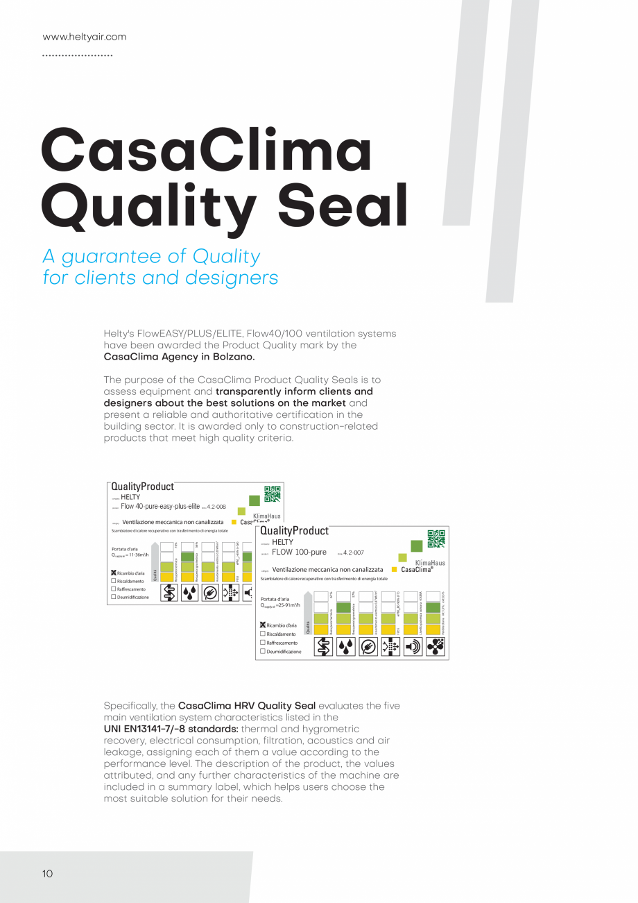 Pagina 10 - Catalog unitate descentralizate de ventilatie - HELTY - 2021 ECOCALD Unitate...