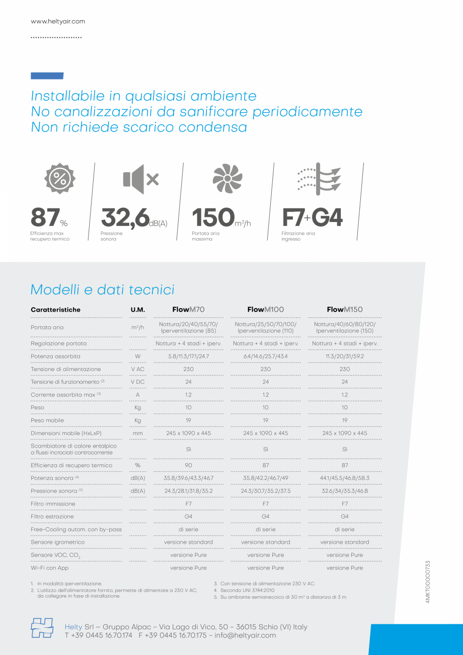 Pagina 1-Unitate descentralizata de ventilatie - HELTY FLOW - 150 ECOCALD Unitate descentralizata de...