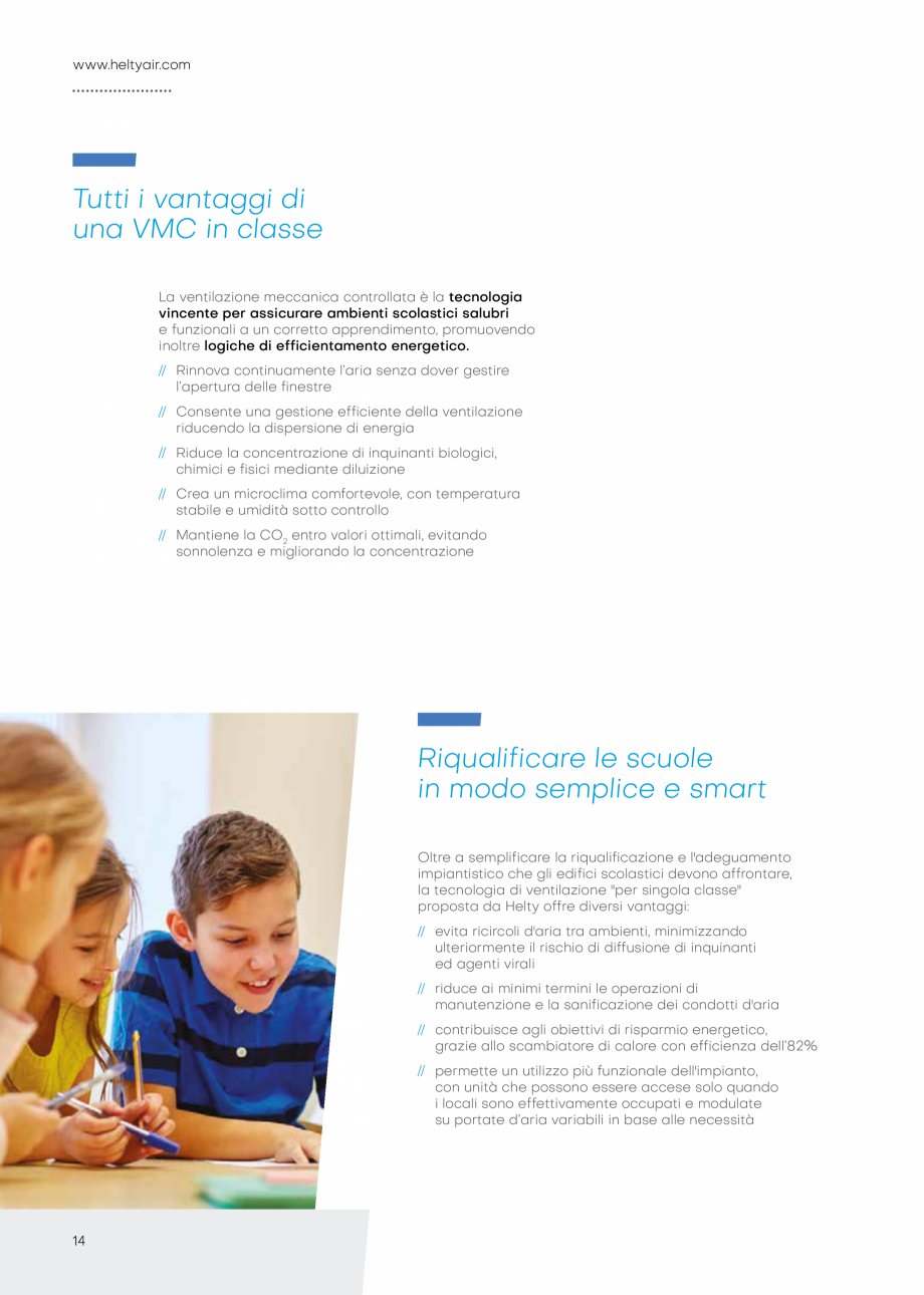 Pagina 14-Unitate descentralizata de ventilatie - HELTY FLOW 800 PENTRU-SCOLI ECOCALD Unitate descentralizata ...