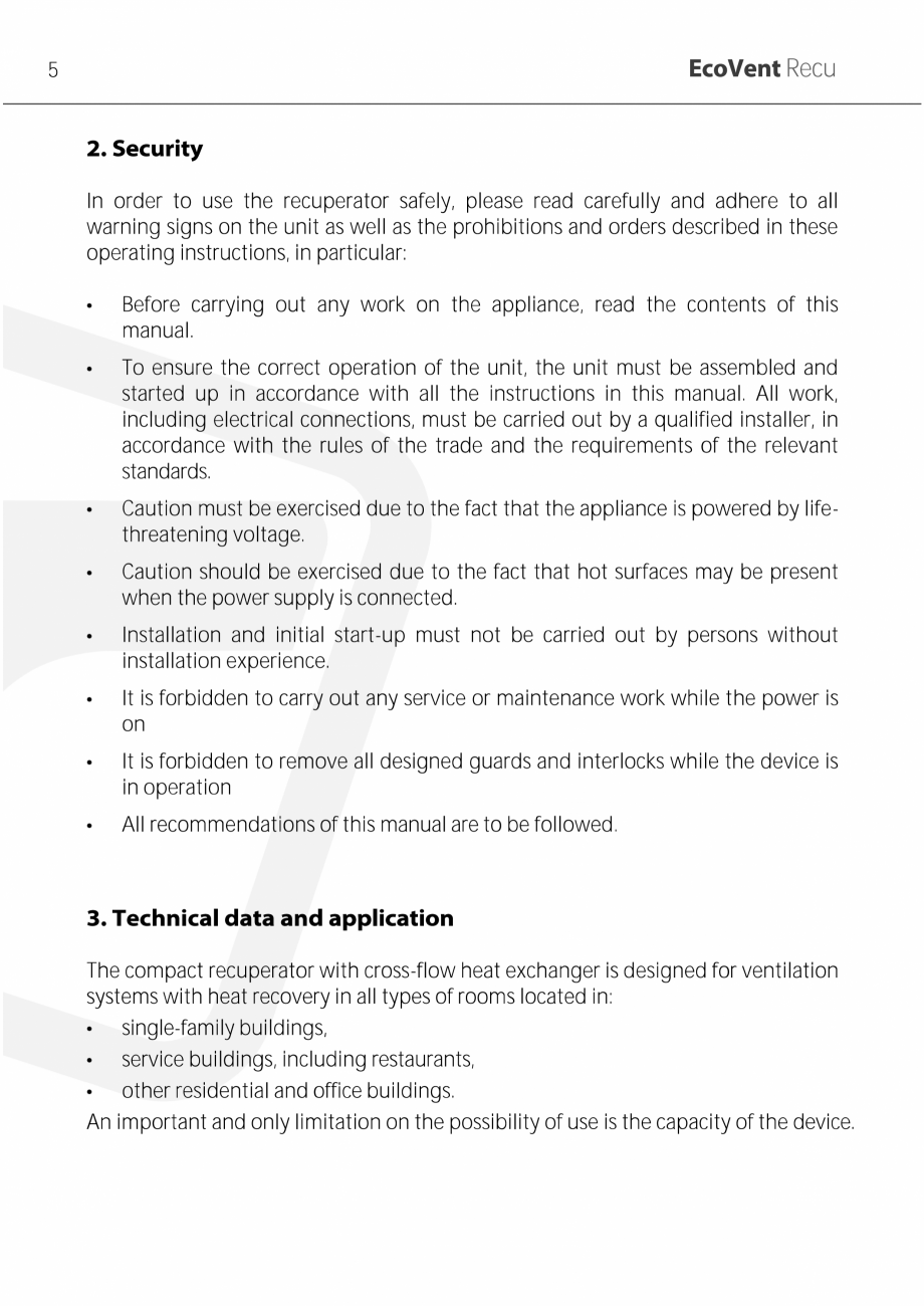 Pagina 5-Unitati centrale de ventilatie cu schimbator de caldura in placi TweeTop EcoVentRecu ECOCALD Unitati...