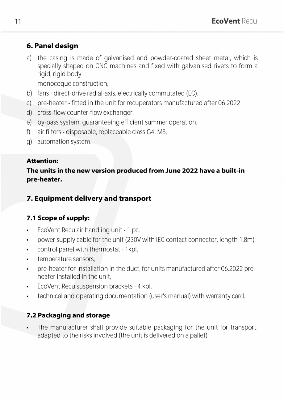 Pagina 11-Unitati centrale de ventilatie cu schimbator de caldura in placi TweeTop EcoVentRecu ECOCALD Unitati...