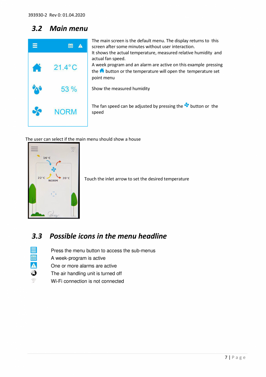 Pagina 7- Unitati centrale de ventilatie cu schimbator de caldura rotativ Ensy Inovent AHU-200-700 ECOCALD...