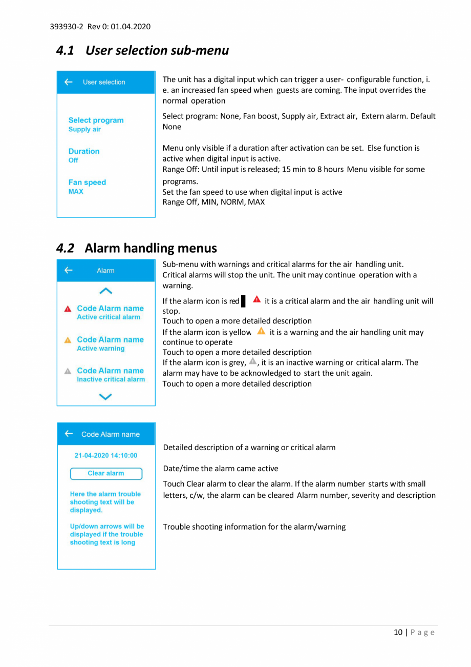 Pagina 10- Unitati centrale de ventilatie cu schimbator de caldura rotativ Ensy Inovent AHU-200-700 ECOCALD...