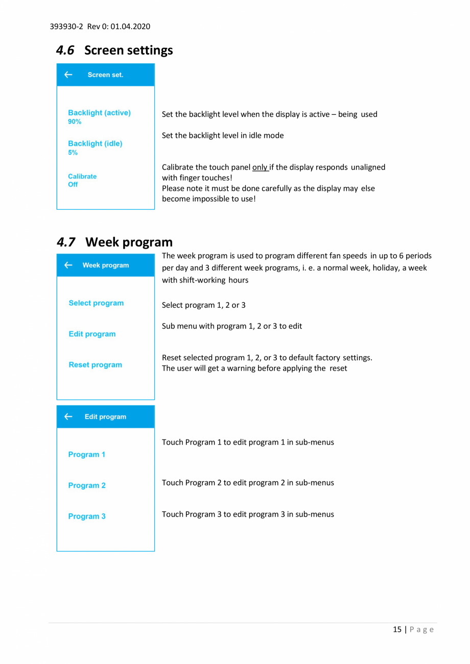 Pagina 15- Unitati centrale de ventilatie cu schimbator de caldura rotativ Ensy Inovent AHU-200-700 ECOCALD...