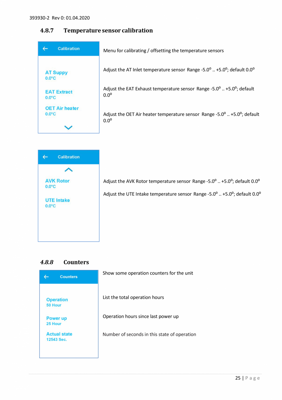 Pagina 25- Unitati centrale de ventilatie cu schimbator de caldura rotativ Ensy Inovent AHU-200-700 ECOCALD...