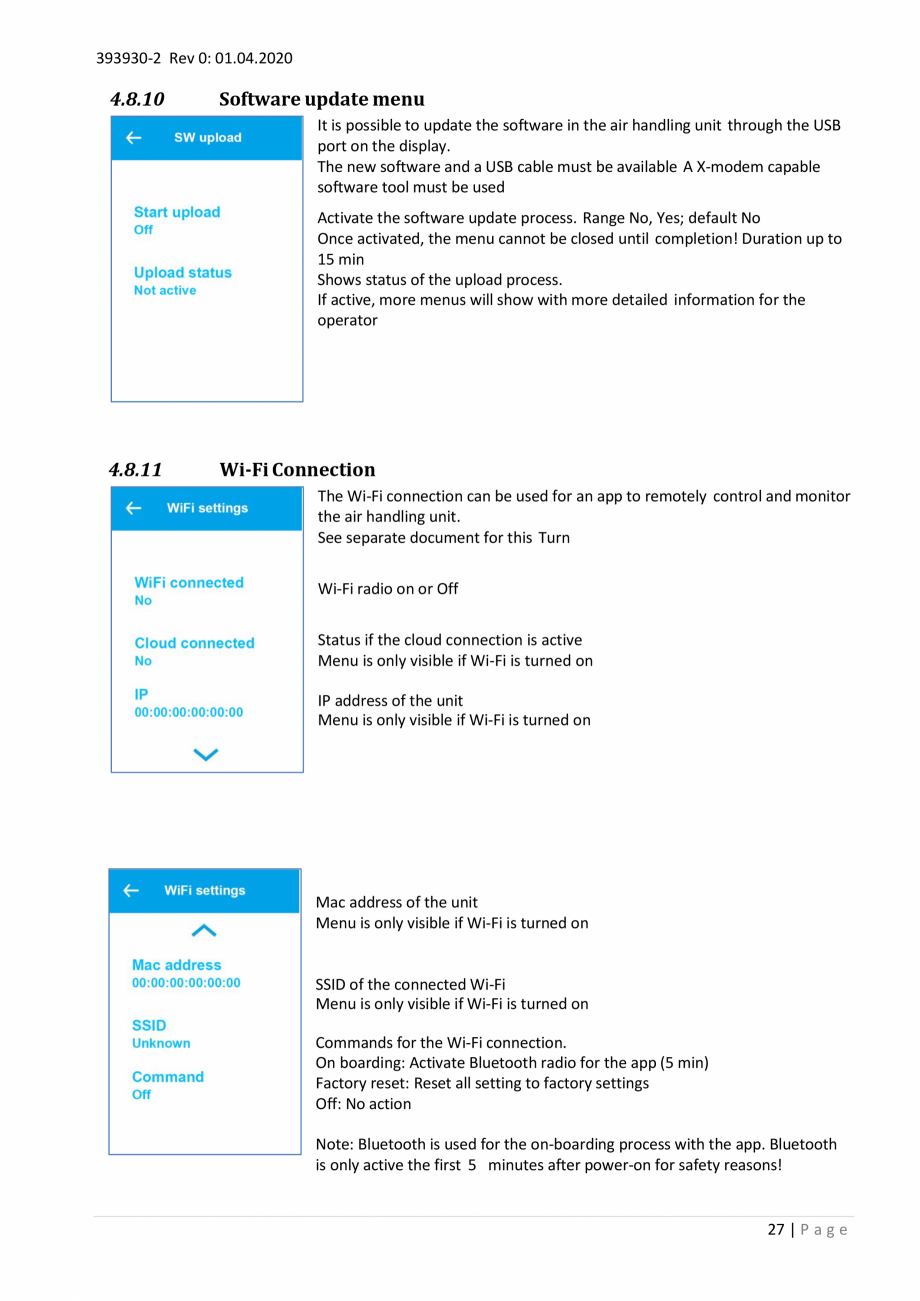 Pagina 27- Unitati centrale de ventilatie cu schimbator de caldura rotativ Ensy Inovent AHU-200-700 ECOCALD...