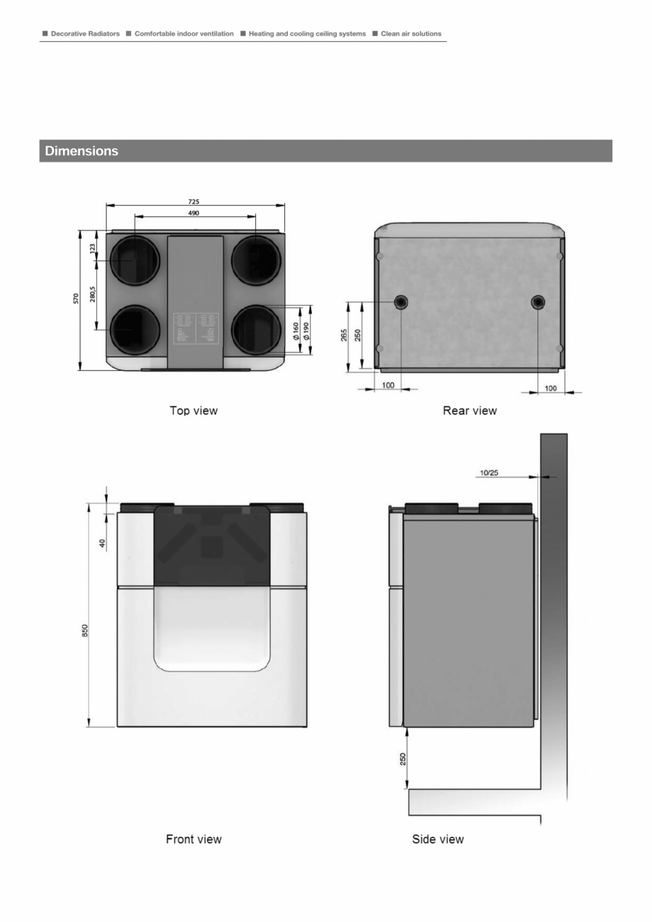 Pagina 3 - Unitati centrale de ventilatie cu schimbator de caldura in placi Zehnder ComfoAir Q350...