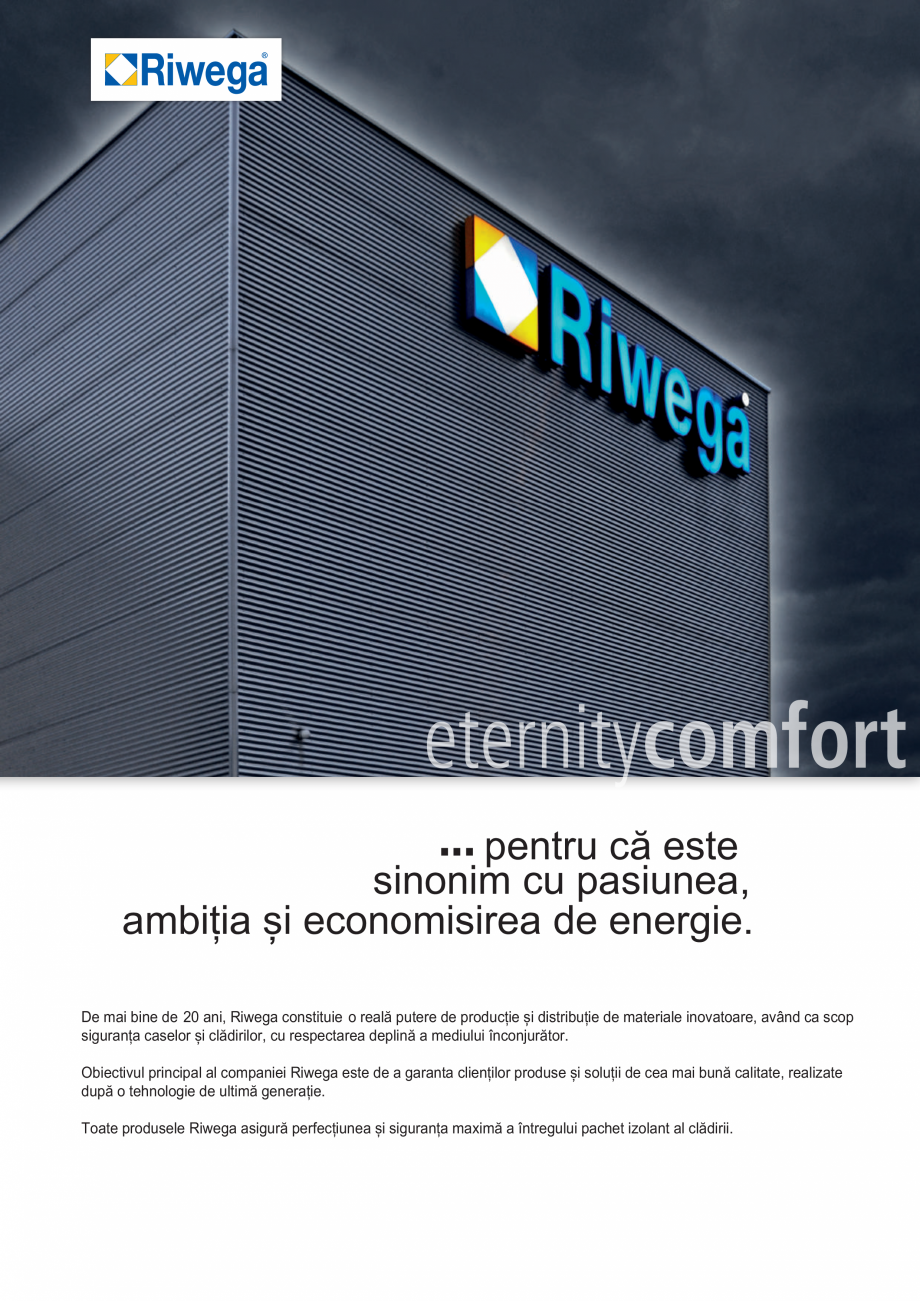Pagina 3 - Catalog eternitycomfort Riwega DO 200, DO 180 Top Stream, DO 155, DO 135, USB Protector...