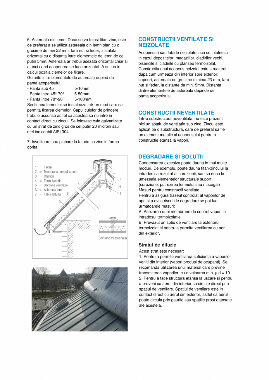 Pagina 5 - Manual tehnic titan-zinc NedZink NedZink NOIR, NATUREL, NEO, NOVA, NOVA COMPOSITE, NUANCE...