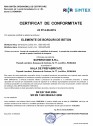 Certificat de conformitate 23 P/14.08.2019 - Elemente de borduri de beton