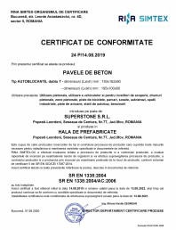 Certificat de conformitate 24 P/14.08.2019 - Pavele de beton