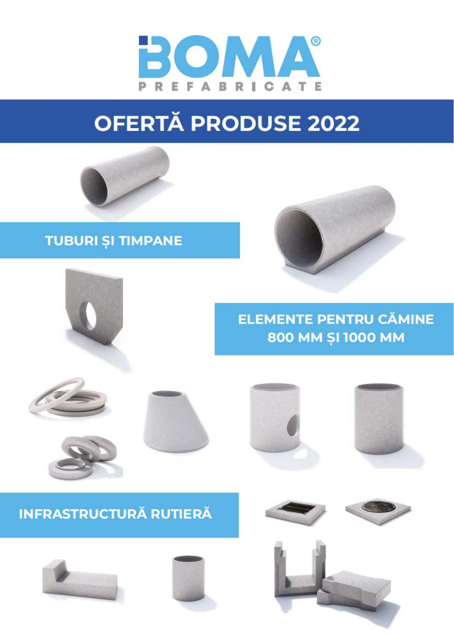 BOMA Prefabricate Oferta produse 2022 Catalog, brosura Romana
