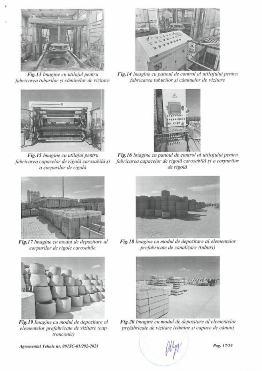 Pagina 17 - Agrement Tehnic 001SC-01/292-2021 - procedeu de realizare - Elemente prefabricate din...