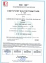 Certificat de conformitate Nr. 572 P pentru capace si gratare din beton