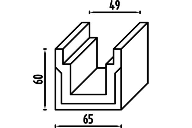 Schiță dimensiuni Rigola carosabila - BM2092