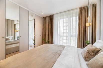 Detaliu dormitor in stil contemporan Design interior - Apartament - stil contemporan elegant