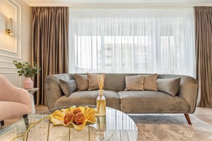 Detaliu living Design interior - Apartament - stil contemporan elegant