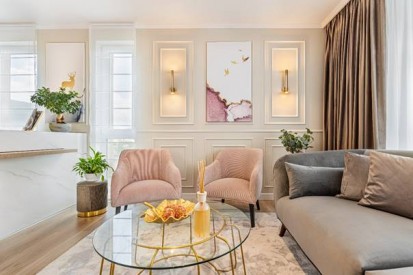 Living apartament Design interior - Apartament - stil contemporan elegant