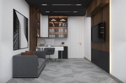 Interior apartament Design interior - Apartament - stil minimalist, culori inchise