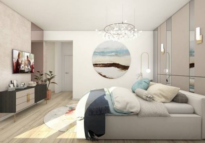Detalii dormitor in stil contemporan Design interior - Apartament - stil contemporan in nuante deschise