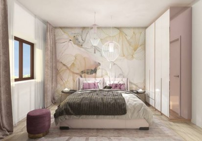 Dormitor - detalii interior Design interior - Apartament - stil contemporan in nuante deschise