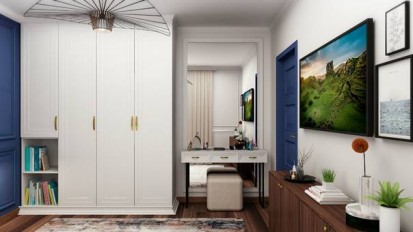 Detalii interior camera Design interior - Casa - stil contemporan, accent albastru