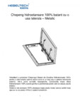 Chepeng hidroetansare 100% batant cu o usa laterala – Metalic Hebeltech - Chepeng batant o usa