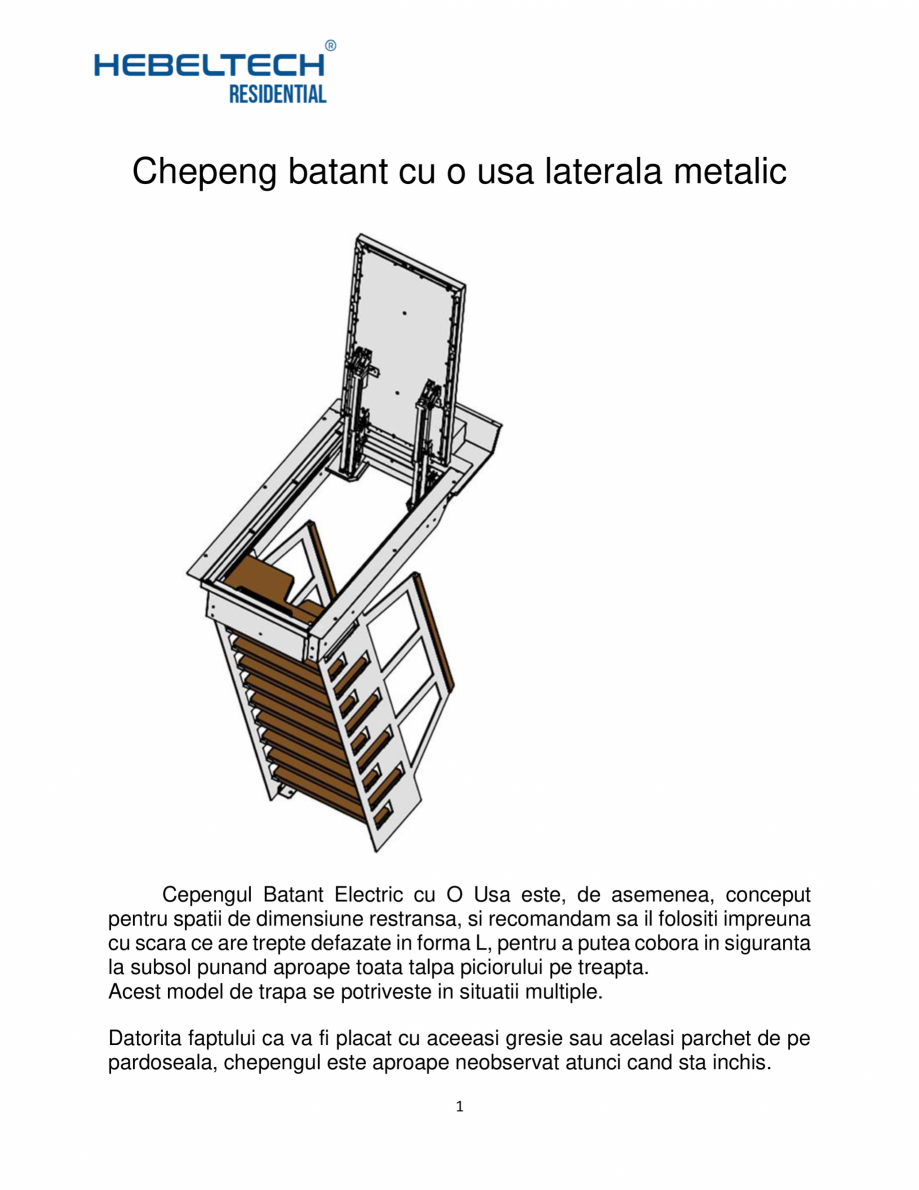 Pagina 1-Chepeng batant cu o usa laterala metalic Hebeltech Chepeng batant o usa fata – Metalic Catalog...