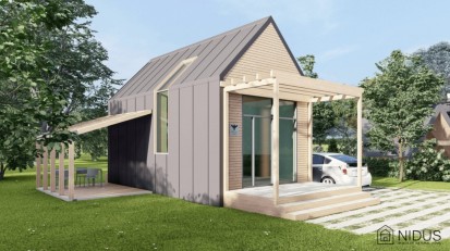Casa modulara Nidus Home NIDUS HOME Proiect casa modulara naturala