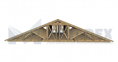 Ferme din lemn pentru construcții cu deschideri mari Hale prefabricate pe structura de lemn