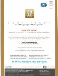 Certificat SRAC SR EN ISO 9001:2015