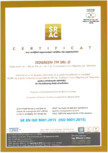 Certificat ISO 9001 ISOGREEN pentru izolatie cu fibre de celuloza Isogreen - ISOGREEN FCH 100