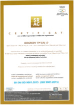 Certificat ISO 9001 ISOGREEN pentru izolatie cu fibre de celuloza Isogreen