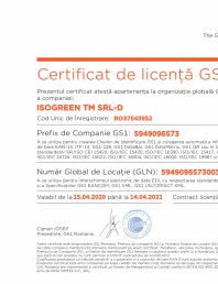 Certificat de Licenta- GS1 - Izolatie cu fibre de celuloza