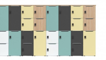dulapuri-Combinatii-colorate-choice lockers CHOICE Lockers Dulapuri modulare cu vestiar