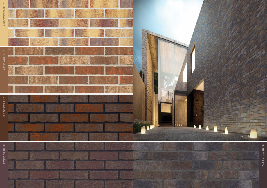 Pagina 14-Catalog placaje klinker - King Klinker  Catalog, brosura Poloneza, Engleza, Rusa 
Facade tile...