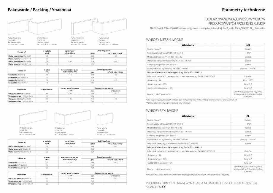 Pagina 31-Catalog placaje klinker - King Klinker  Catalog, brosura Poloneza, Engleza, Rusa 
