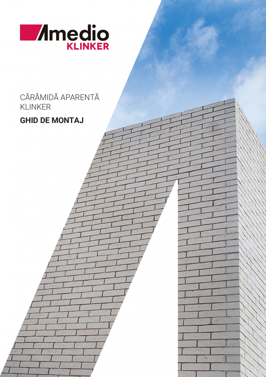 Pagina 1-Ghid montaj caramida aparenta klinker Amedio Ideas Instructiuni montaj, utilizare Romana CĂRĂMIDĂ...