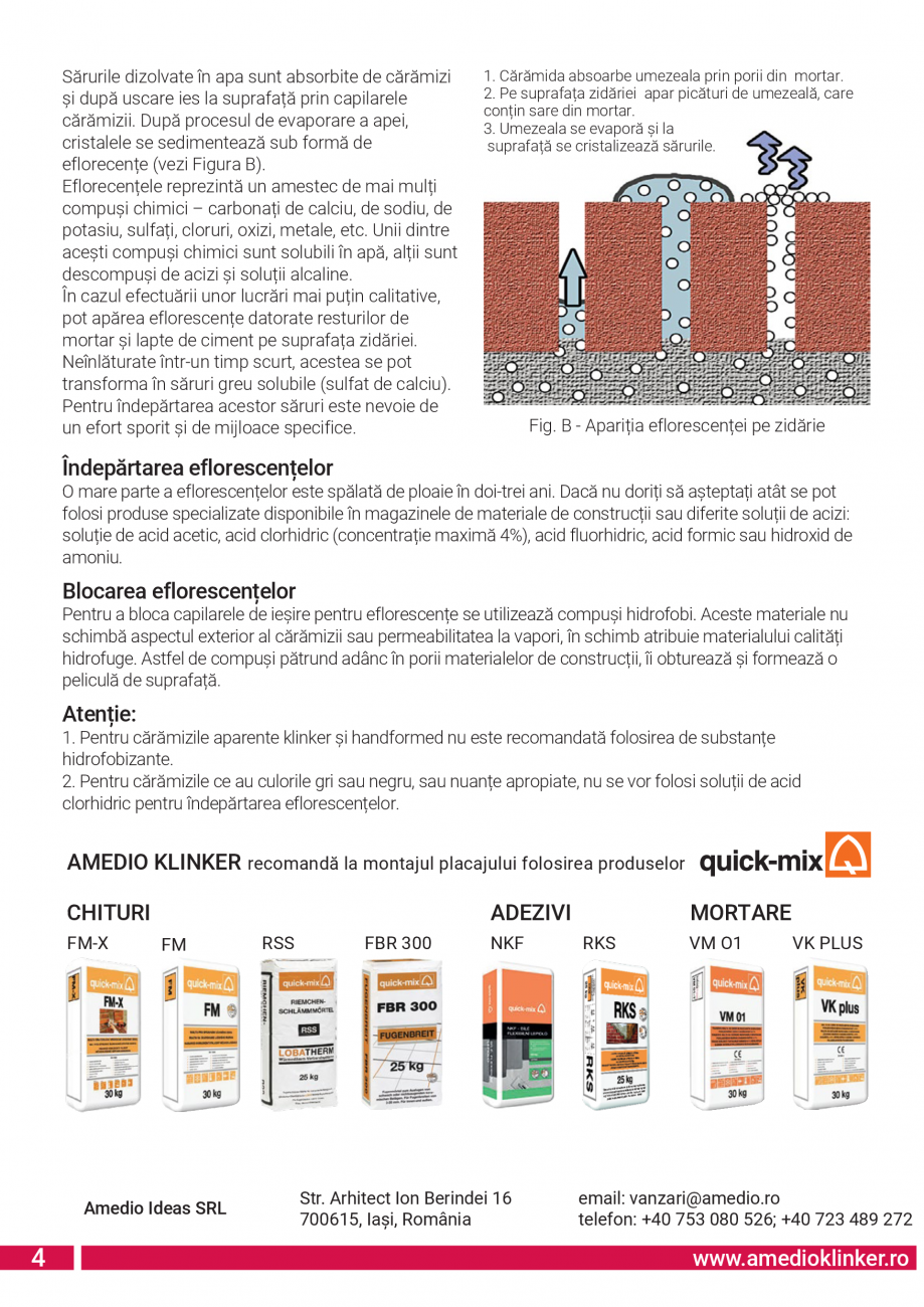 Pagina 3-Ghid montaj caramida aparenta klinker Amedio Ideas Instructiuni montaj, utilizare Romana ărie cu...