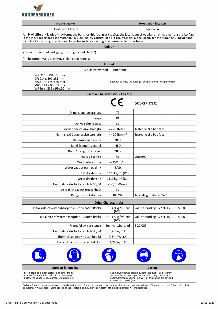 Pagina 1-Caramida aparenta klinker - Lithium Amedio Ideas SM65 Fisa tehnica Engleza product name

Production ...