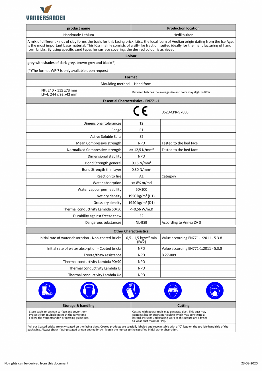 Pagina 3-Caramida aparenta klinker - Lithium Amedio Ideas SM65 Fisa tehnica Engleza utting
Cutting with power...