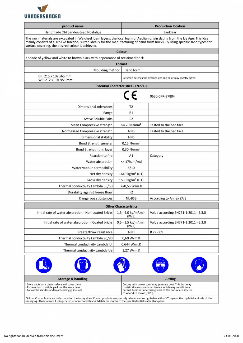 Pagina 1-Caramida aparenta klinker - Oude Kuststeen Amedio Ideas SM65 Fisa tehnica Engleza product name
...
