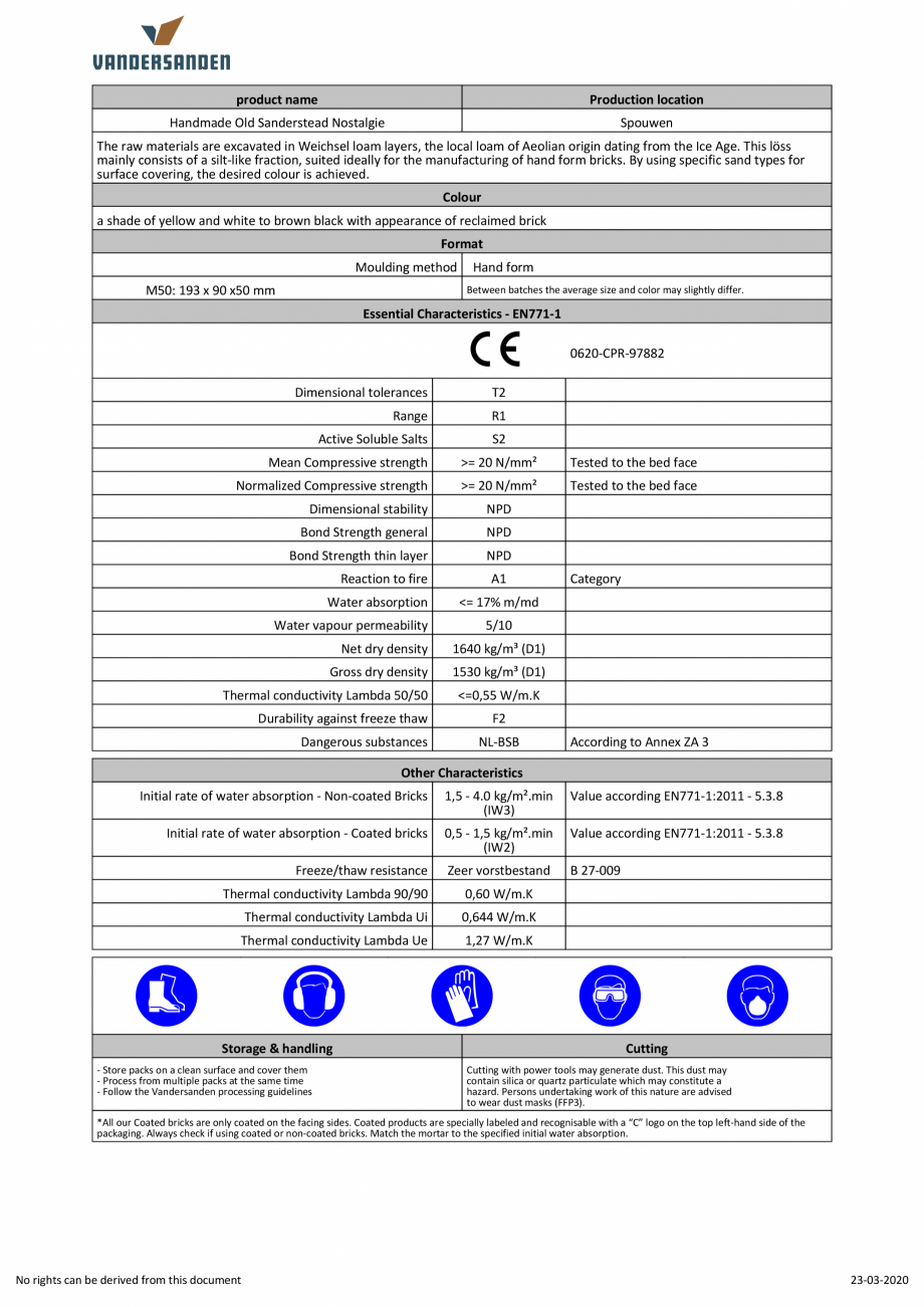 Pagina 2-Caramida aparenta klinker - Oude Kuststeen Amedio Ideas SM65 Fisa tehnica Engleza  vapour...