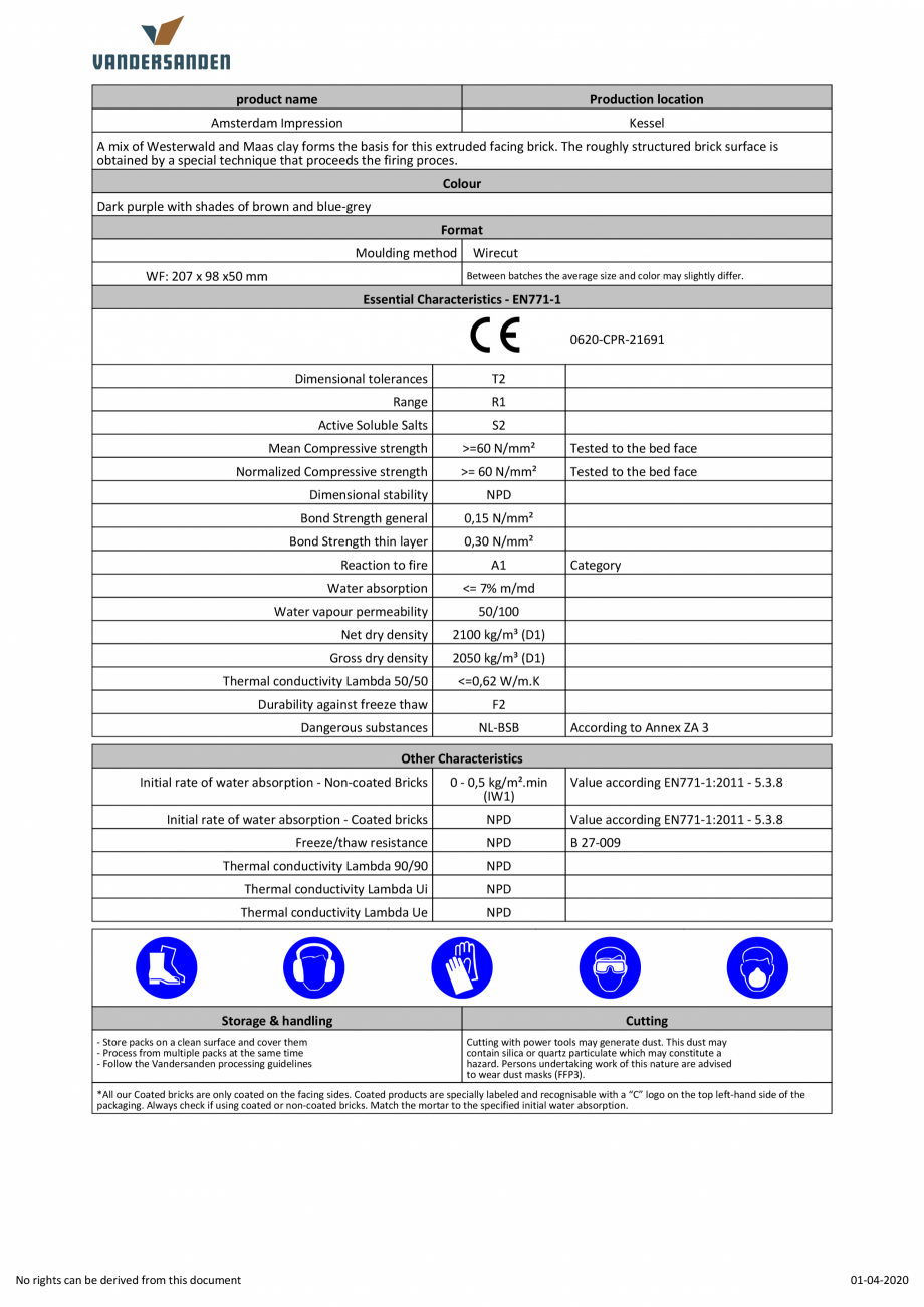 Pagina 1-Caramida aparenta klinker - Amsterdam Impression Amedio Ideas CK65 Fisa tehnica Engleza product name...