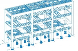 Proiectare structuri metalice pentru cladiri industriale, hale, depozite TTH 