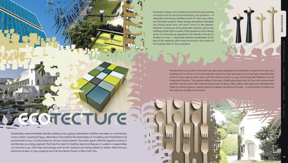 Pagina 9 - Colour Futures 2009  Catalog, brosura QUILIBRIUM

The elements of air, water and earth...
