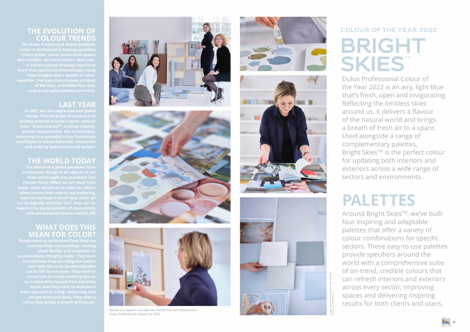 Pagina 2 - Colour Futures 2022  Catalog, brosura olour.

Design – Redwood London, redwoodbbdo.com
...