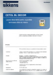 Lazura decorativa pentru suprafete  lemnoase aflate la interior Sikkens - CETOL BL DECOR